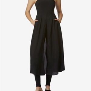 Avec Les Filles Skirt Over Pants Jumpsuit